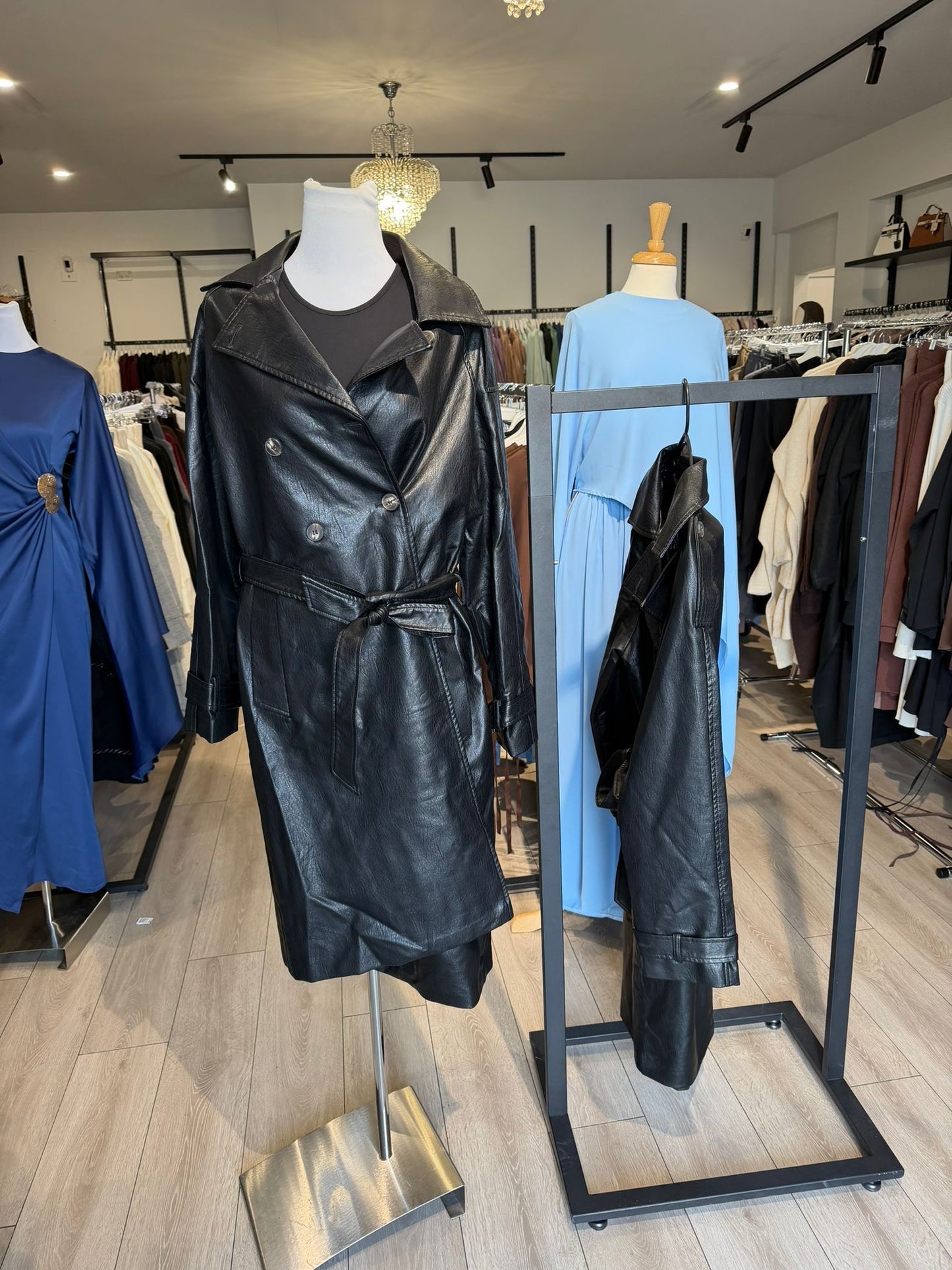 Leather Trench Coat