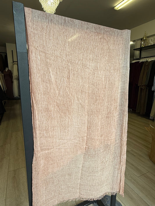 Pink textured scarf